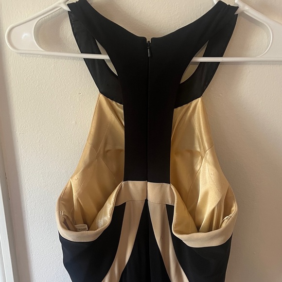 Faviana 7573 Black and Nude Formal Prom Homecoming Wedding Dress size 8 - Picture 4 of 8